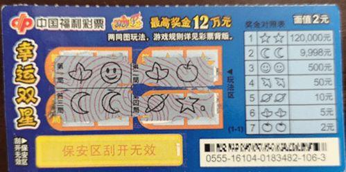 幸运双星刮刮乐中奖率,高中奖率背后的惊喜之旅